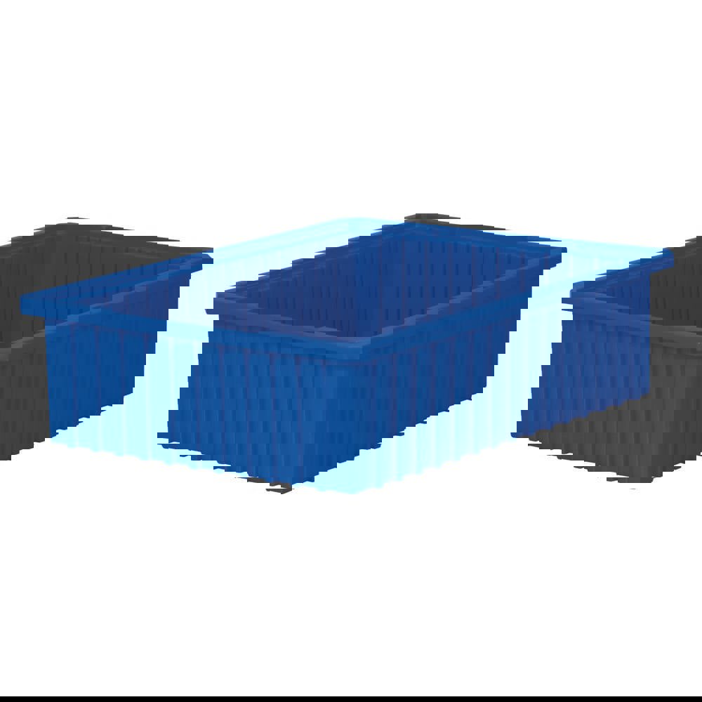 Polyethylene Dividable Storage Tote: 40 lb Capacity